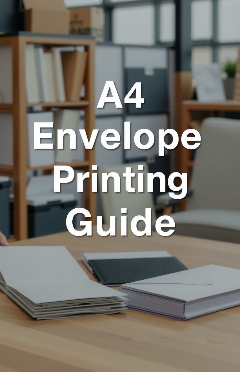 Checklist for A4 Envelope Printing Guide