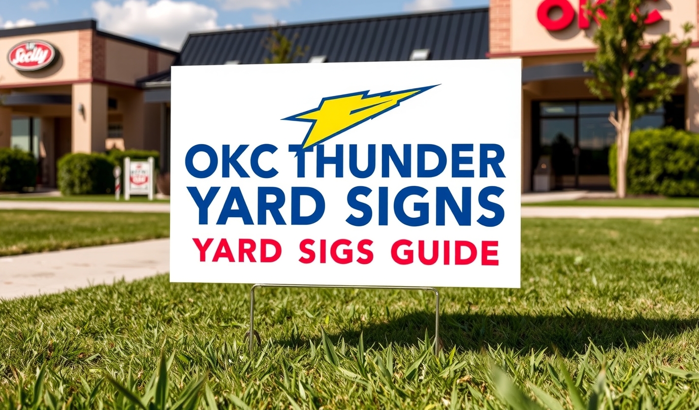 Checklist for Okc Thunder Yard Signs Guide