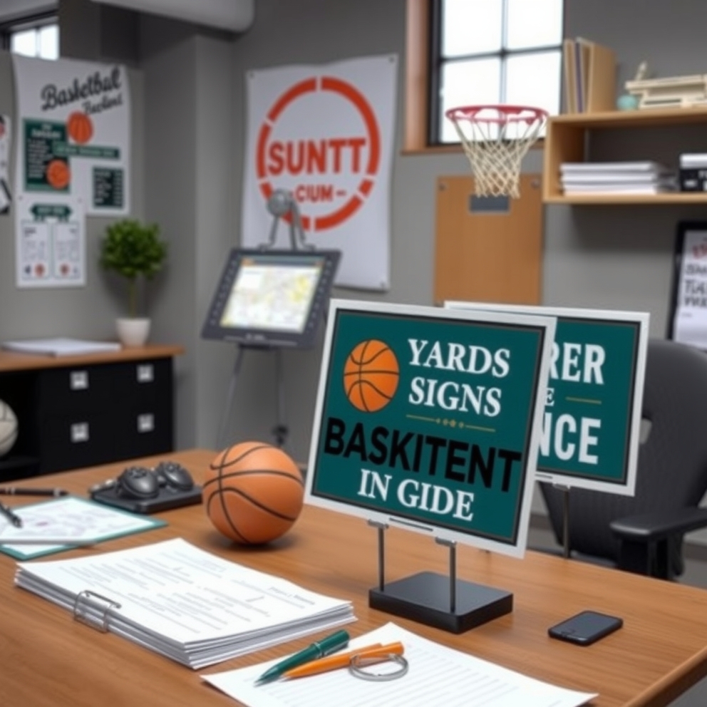 Preparation visual for Basketball Yard Signs Guide
