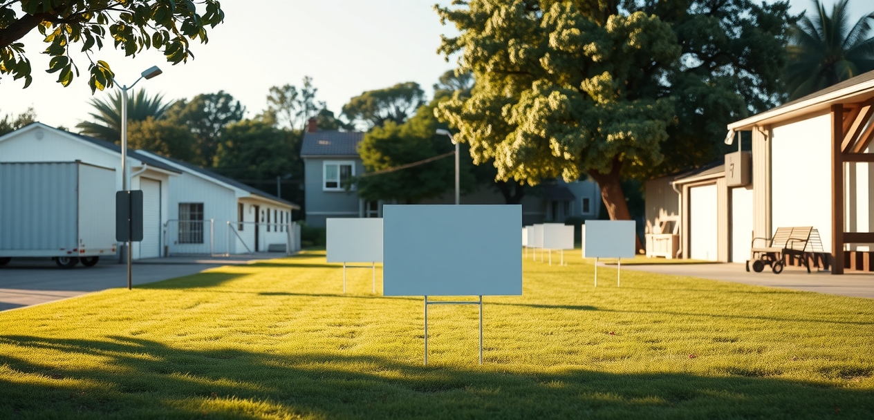 Preparation visual for Blank Yard Signs Nearby Guide