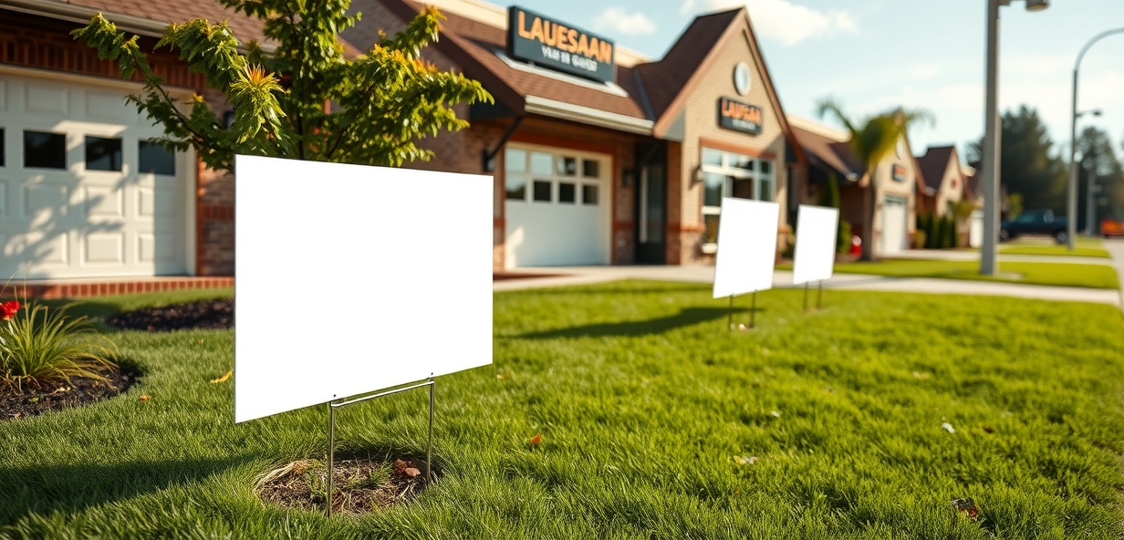 Quality check visual for Blank Yard Signs Nearby Guide