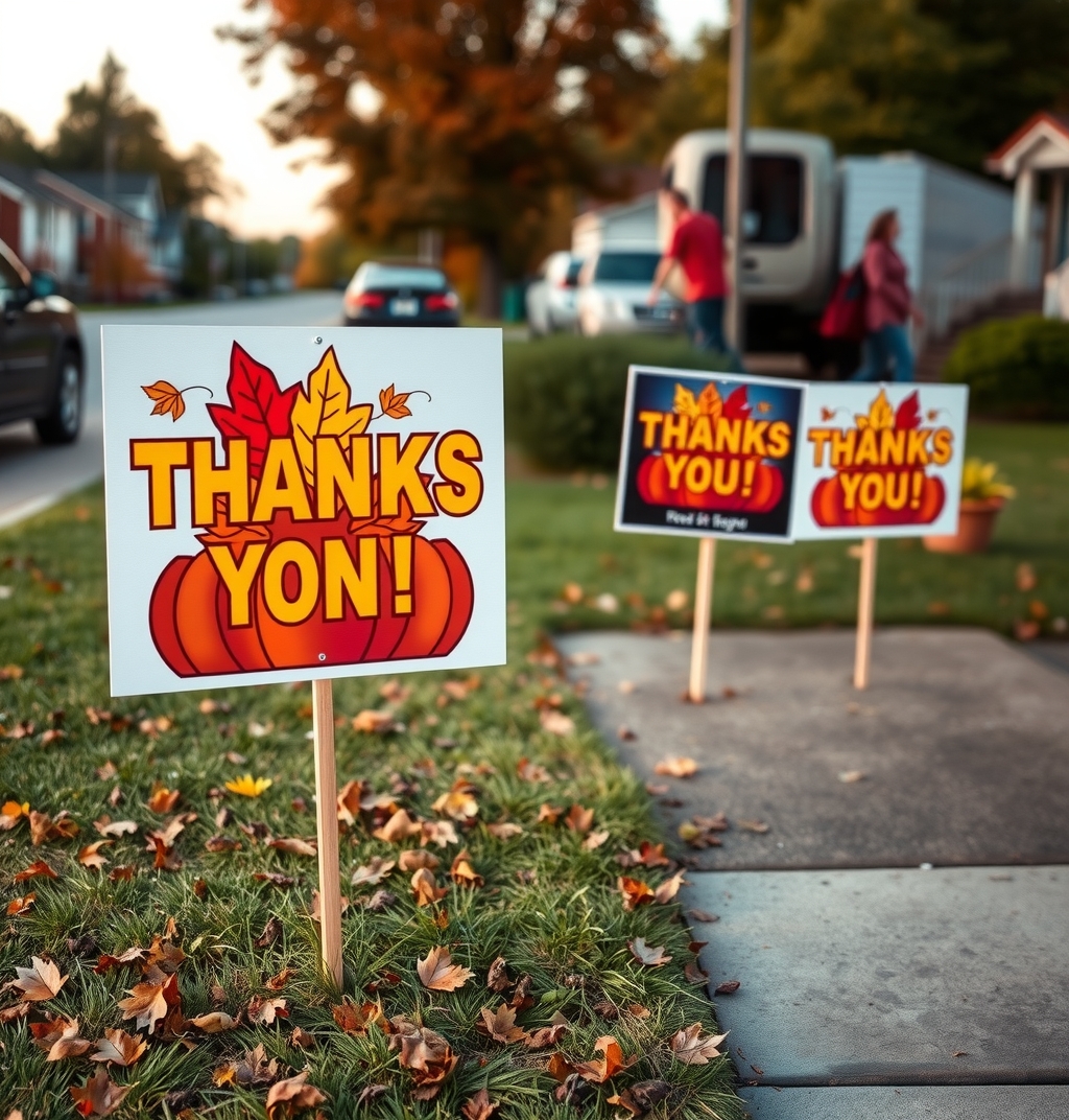 Checklist for Thanksgiving Yard Signs Guide