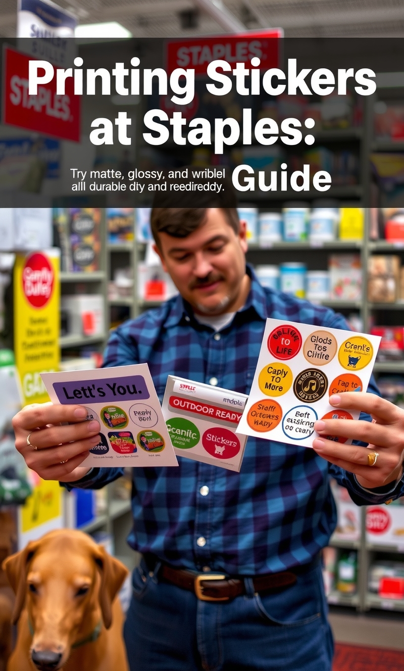 Printing Stickers at Staples Guide