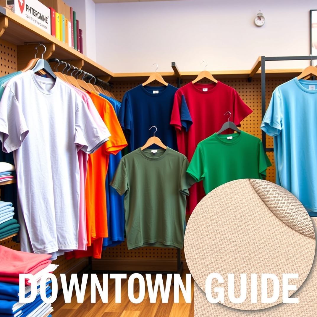Preparation visual for Tshirt Printing Downtown Guide