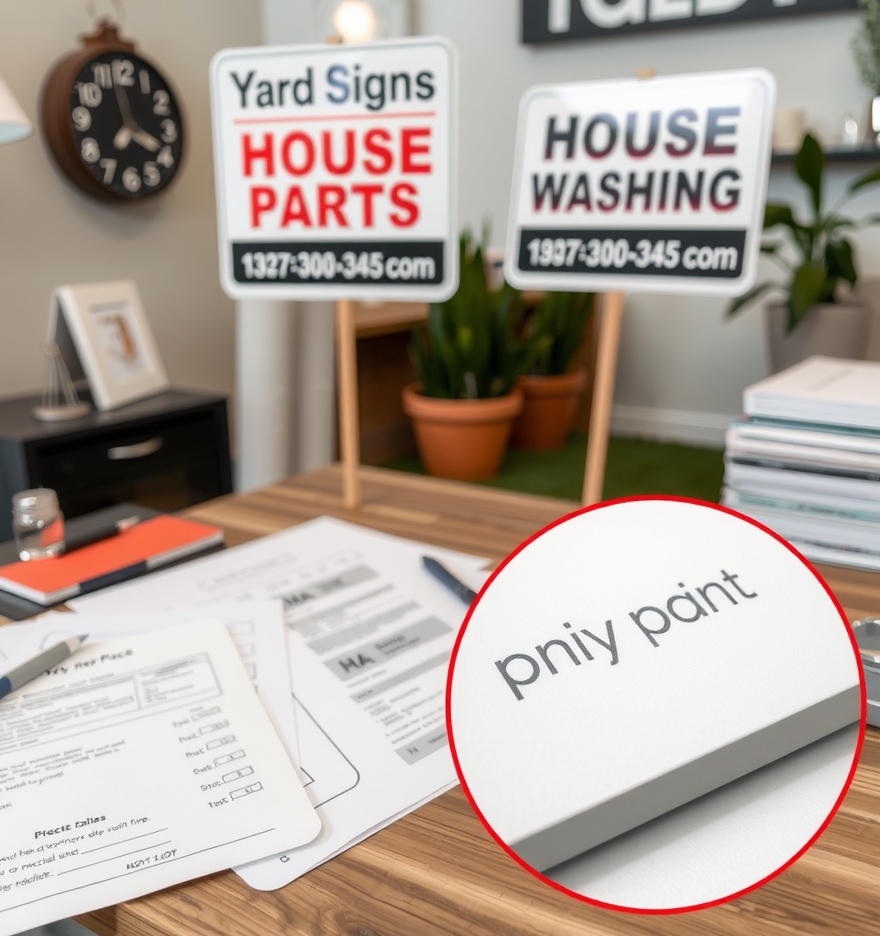 Preparation visual for House Washing Yard Signs Guide