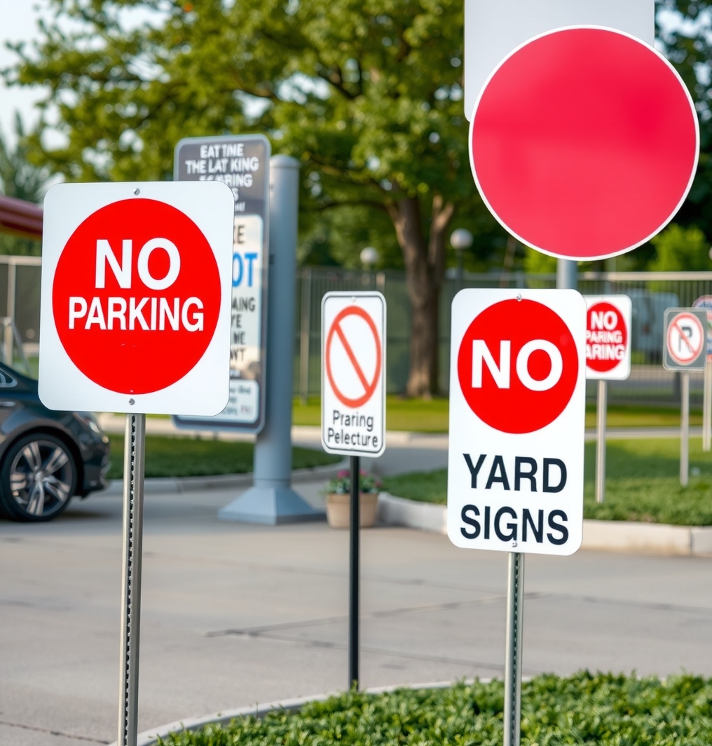 Quality check visual for No Parking Yard Signs Guide