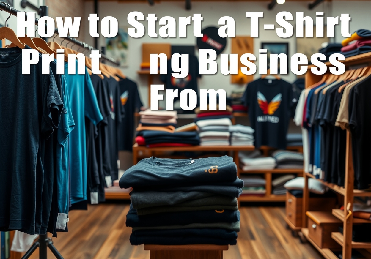 How to Start a Tshirt Printing Business From Home