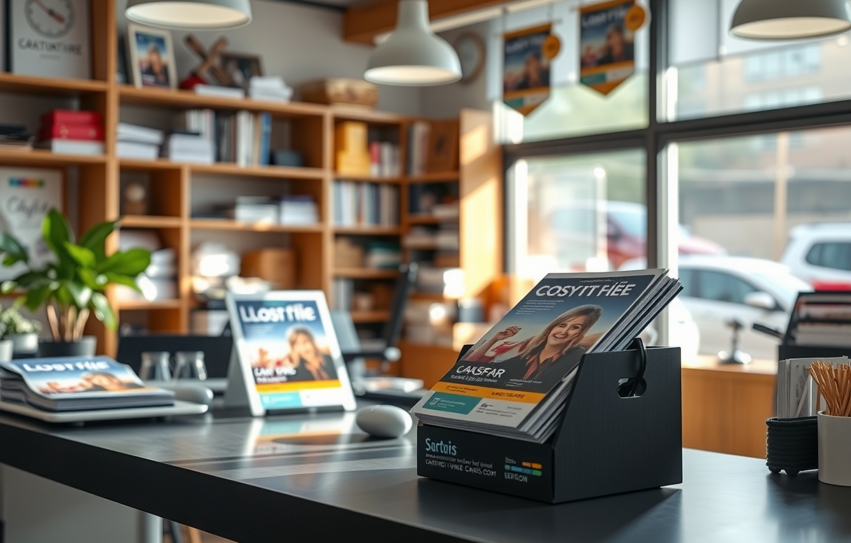 Preparation visual for Glossy Flyer Printing Guide