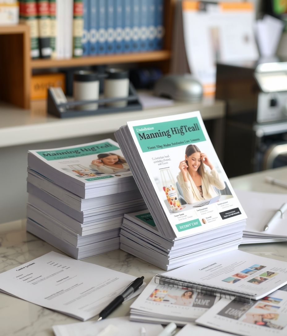 Quality check visual for Glossy Flyer Printing Guide