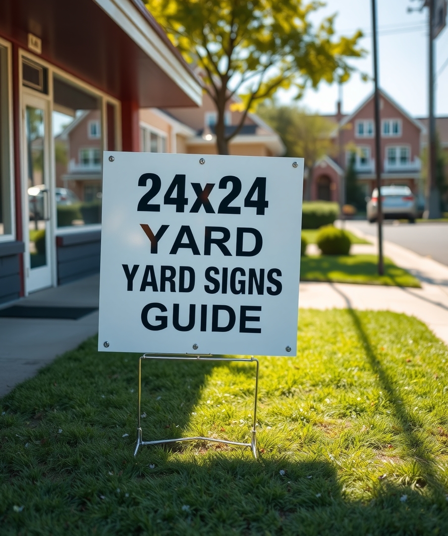 Checklist for 24x24 Yard Signs Guide