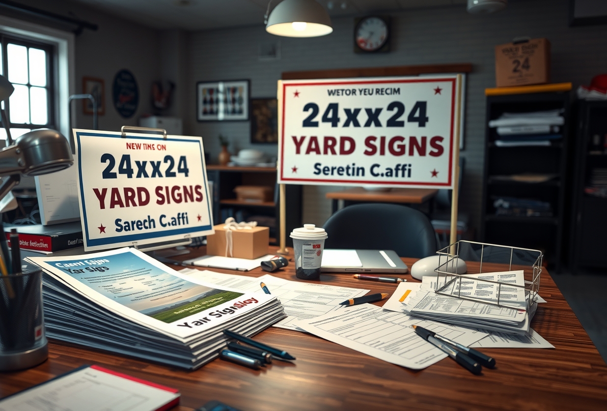 Quality check visual for 24x24 Yard Signs Guide