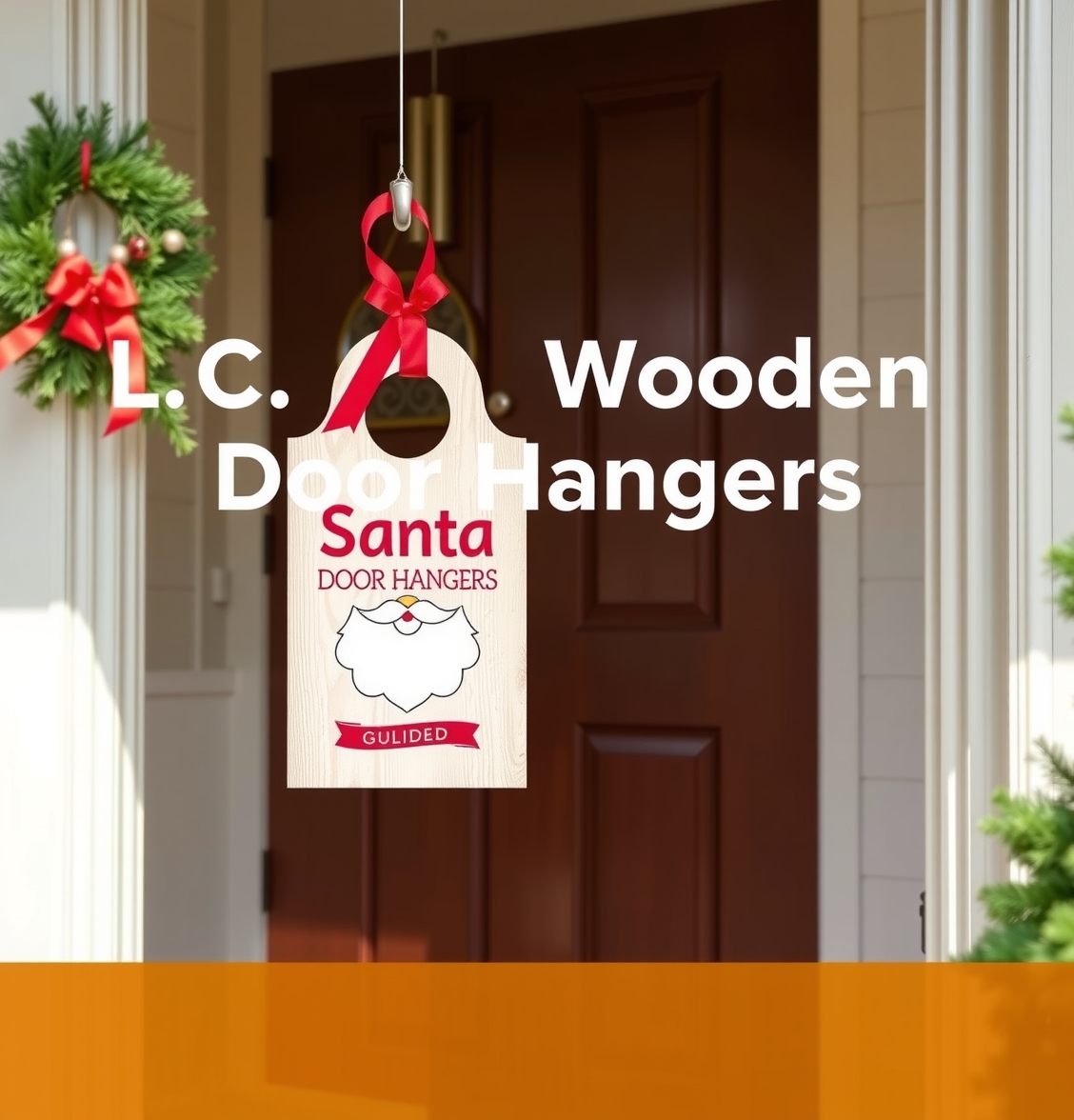 Preparation visual for Santa Wooden Door Hangers Guide