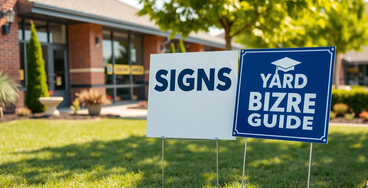 Preparation visual for Yard Signs for Graduates Guide