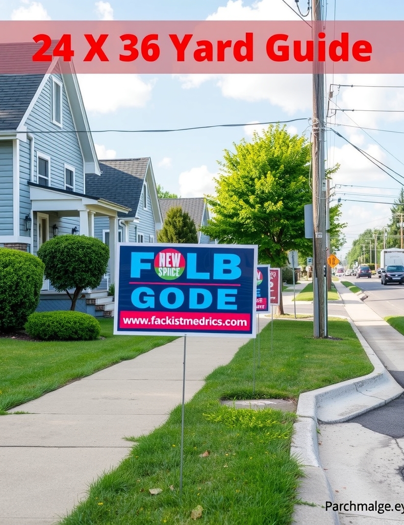 24 X 36 Yard Signs Guide