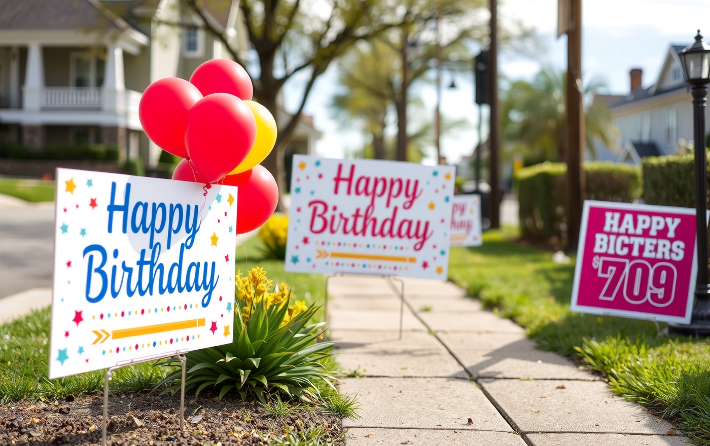 Checklist for Happy Birthday Yard Signs Amazon Guide