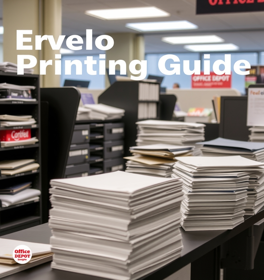 Checklist for Office Depot Envelope Printing Guide