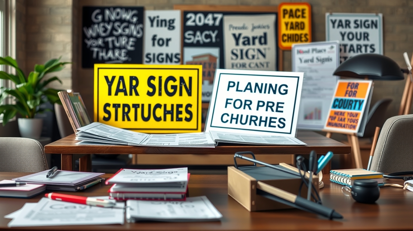 Preparation visual for Yard Signs for Churches Guide