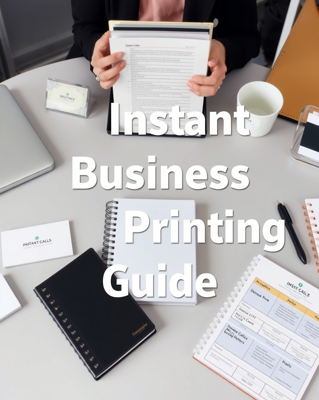 Preparation visual for Instant Business Cards Printing Guide