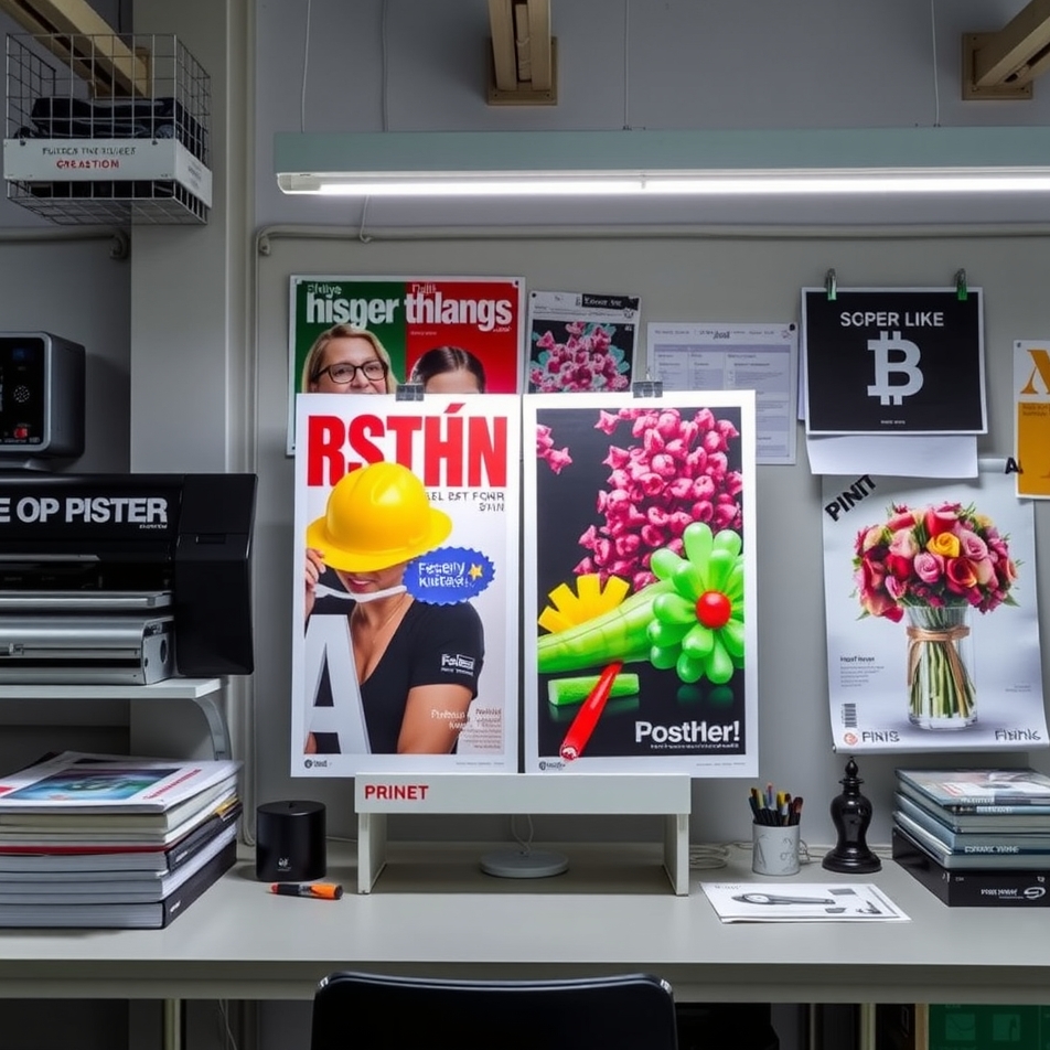 Preparation visual for Posters Printing Singapore Guide