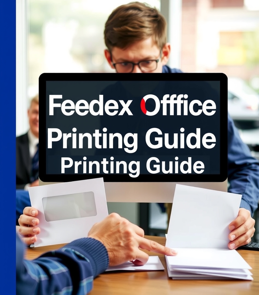 Preparation visual for Fedex Office Envelope Printing Guide