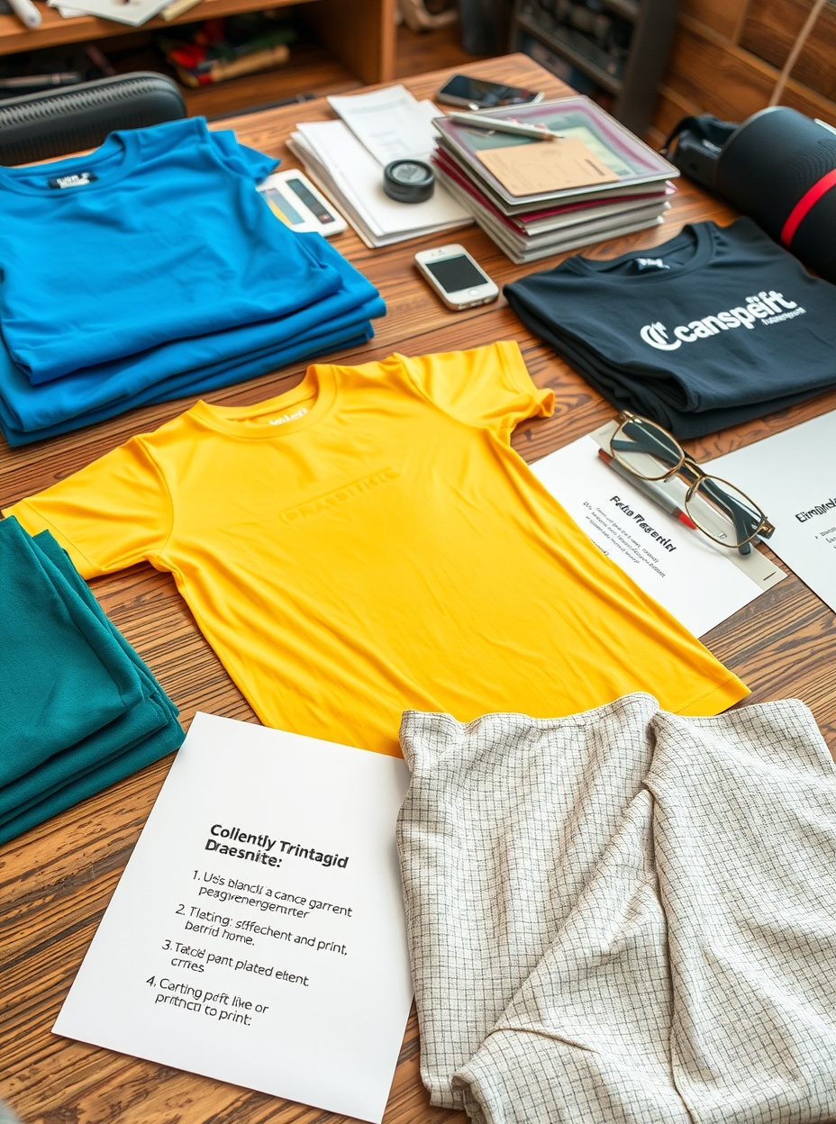 Preparation visual for Eco Friendly Tshirt Printing Guide