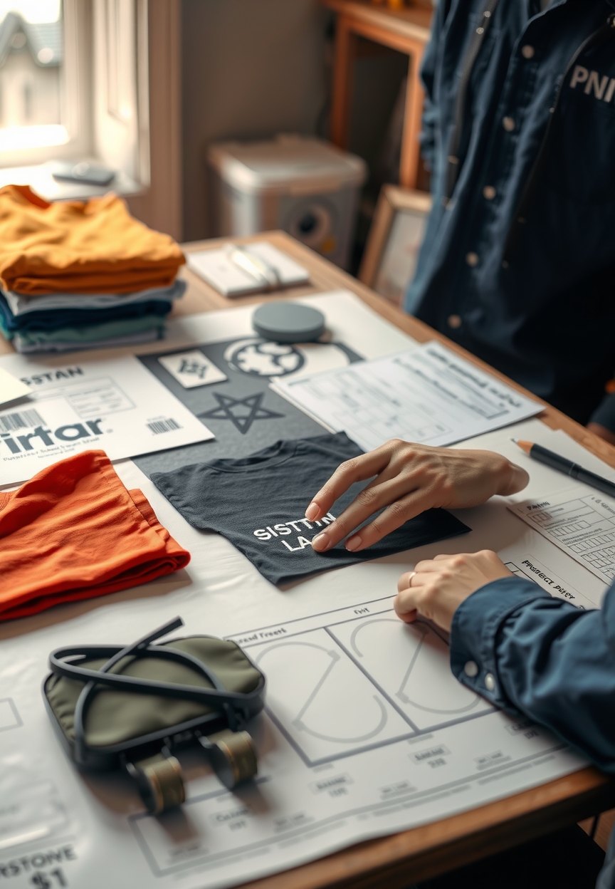 Preparation visual for Tshirt Printing Cost