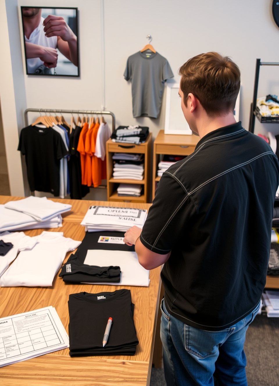 Preparation visual for Local Custom Tshirt Printing Guide