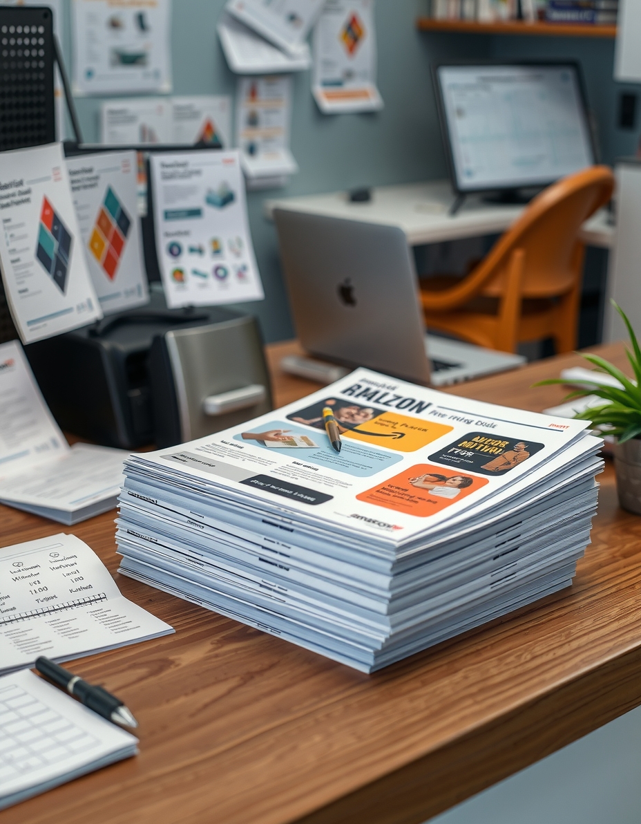 Preparation visual for Amazon Flyer Printing Guide