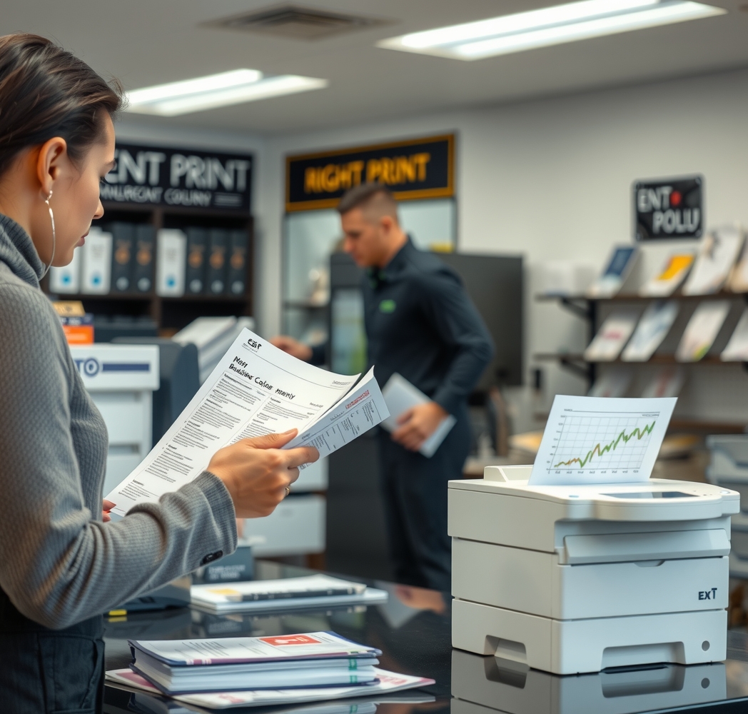 Evaluating the best Cost of Color Copies at Ups environment