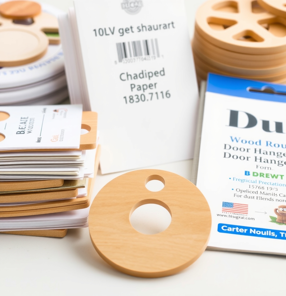 Preparation visual for Wood Rounds for Door Hangers Guide