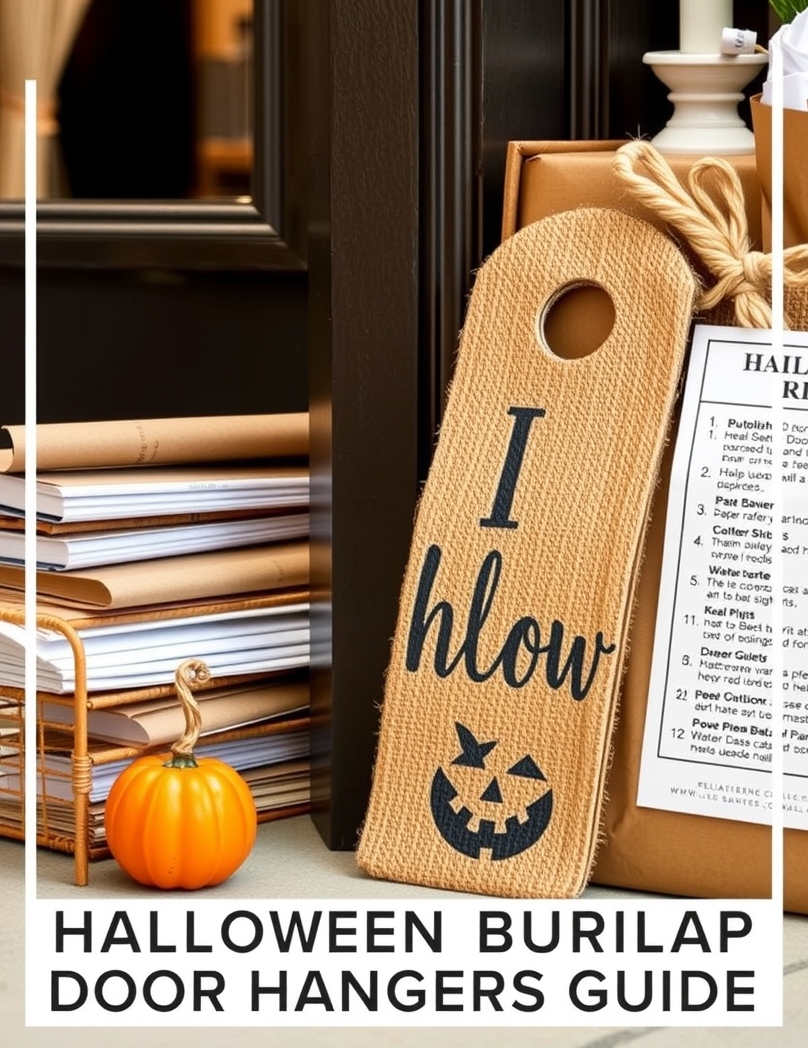Halloween Burlap Door Hangers Guide