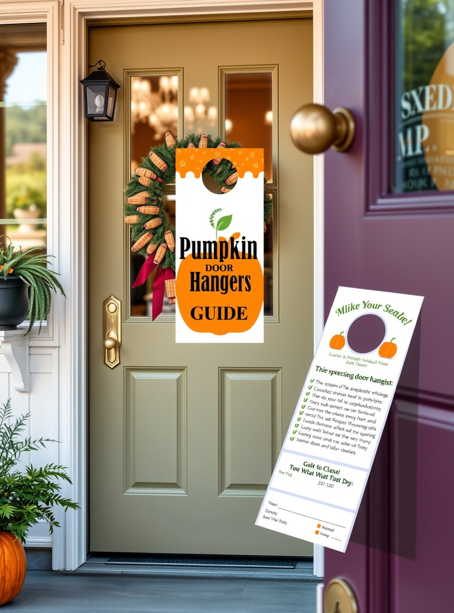 Quality check visual for Pumpkin Door Hangers Guide