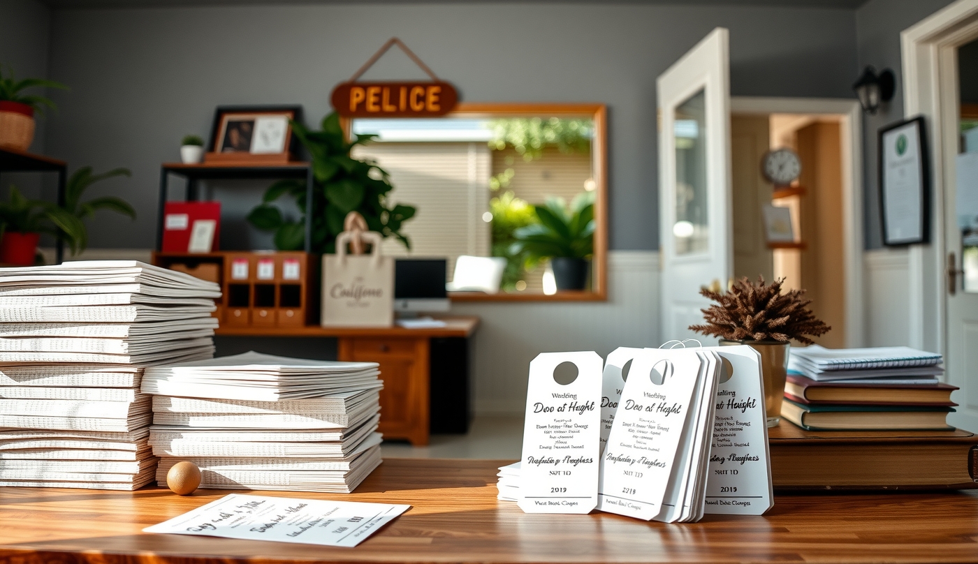 Preparation visual for Wedding Door Hangers Guide