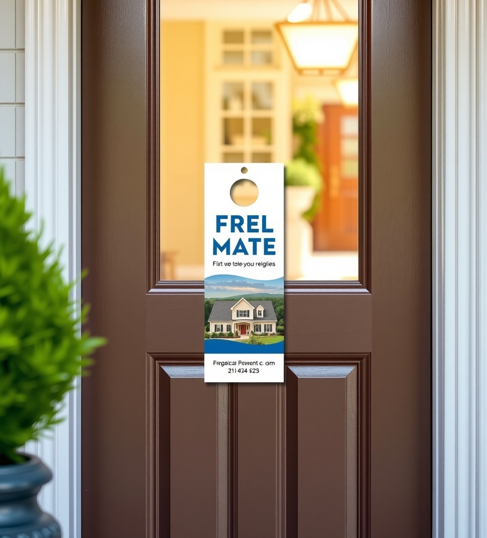 Preparation visual for Real Estate Door Hangers Template