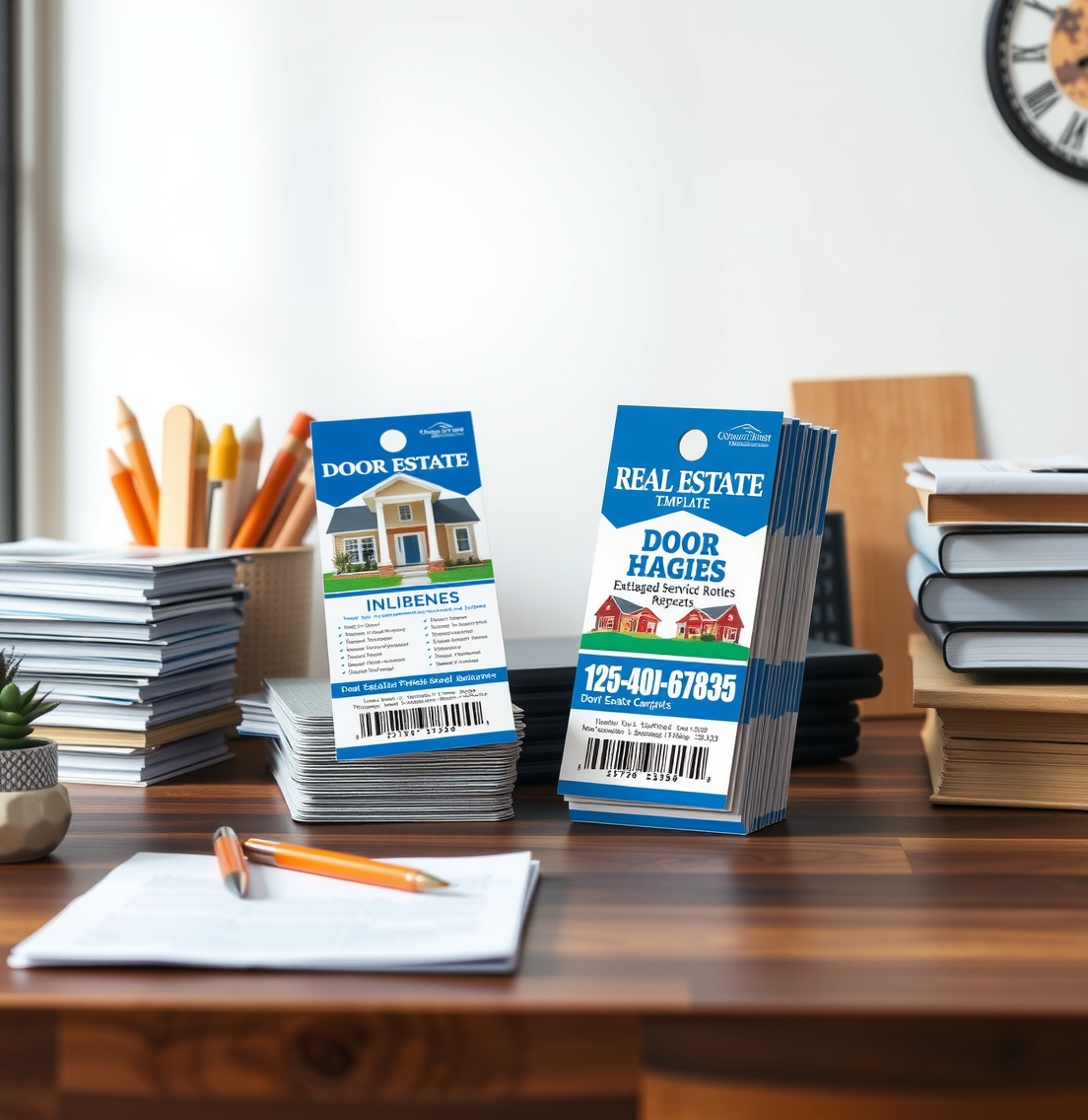 Quality check visual for Real Estate Door Hangers Template