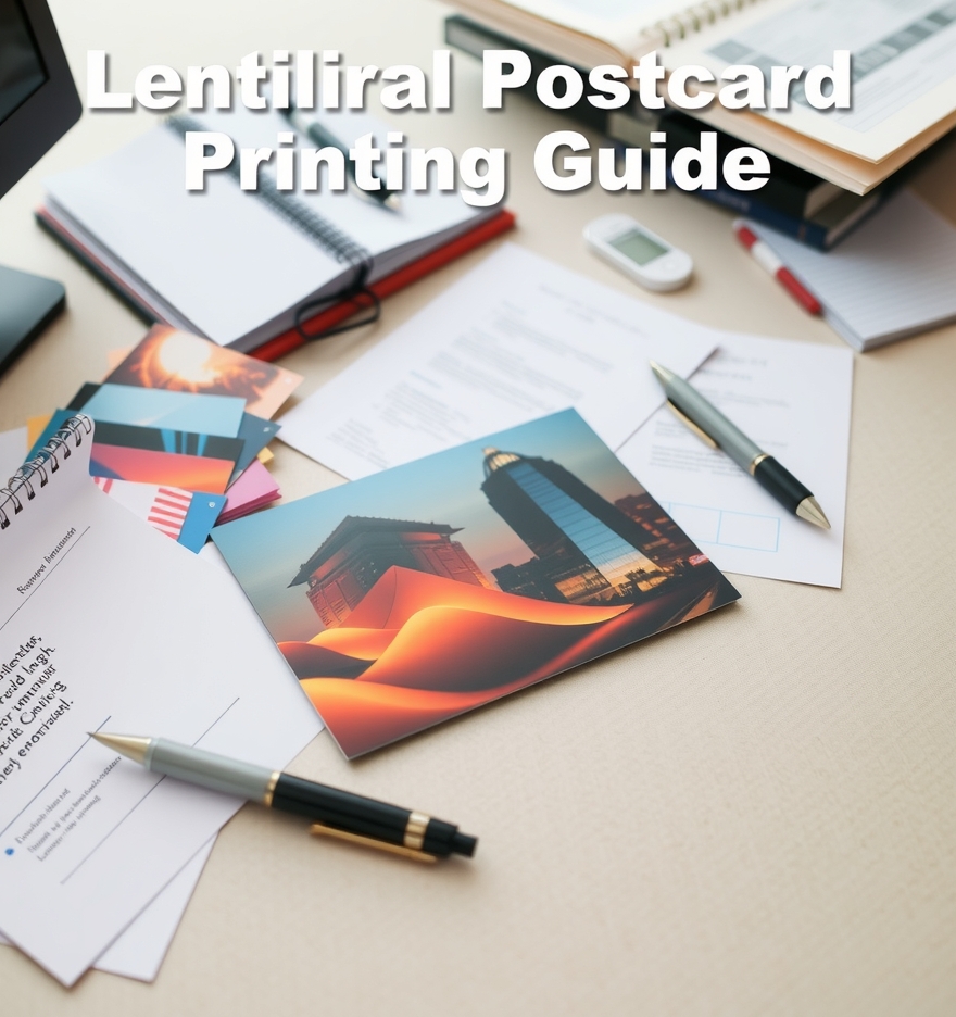Preparation visual for Lenticular Postcard Printing Guide