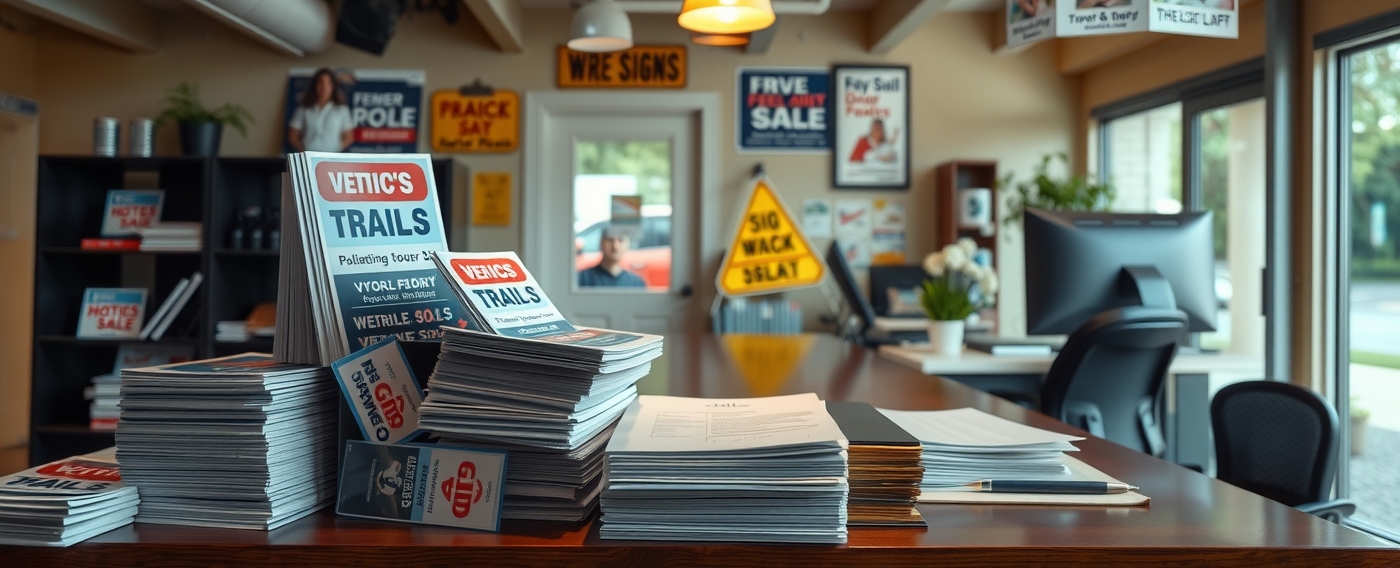 Preparation visual for Yard Signs and Door Hangers Guide