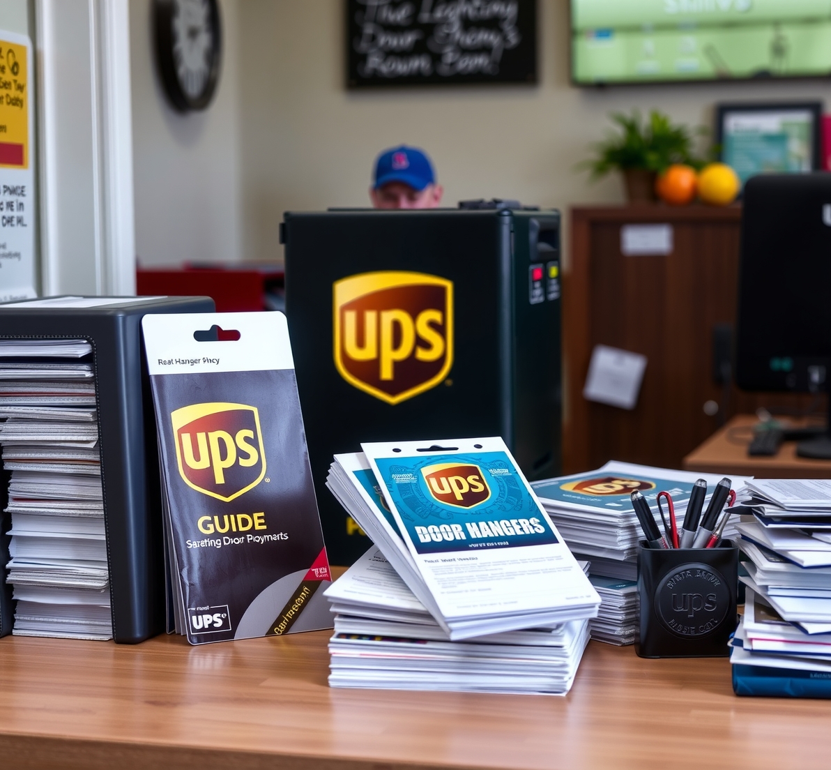Preparation visual for Ups Door Hangers Guide
