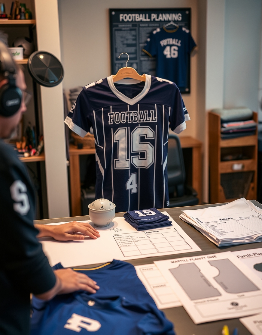 Preparation visual for Football Tshirt Printing Guide