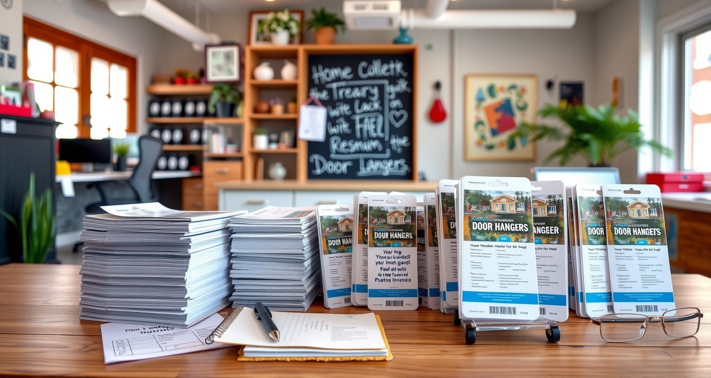 Preparation visual for Design Door Hangers Online