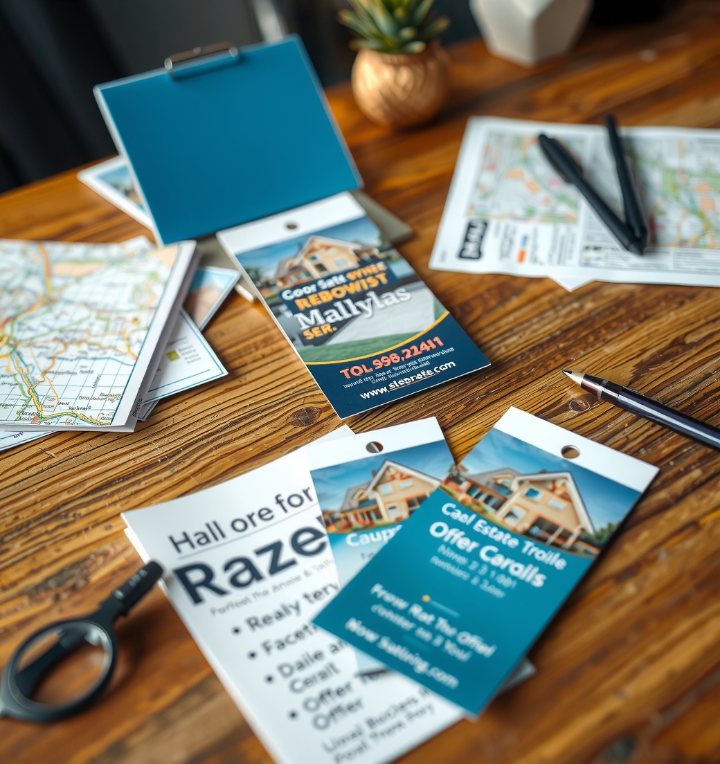 Quality check visual for Real Estate Door Hangers Samples