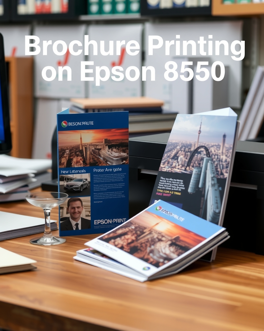 Quality check visual for Brochure Printing on Epson 8550 Guide