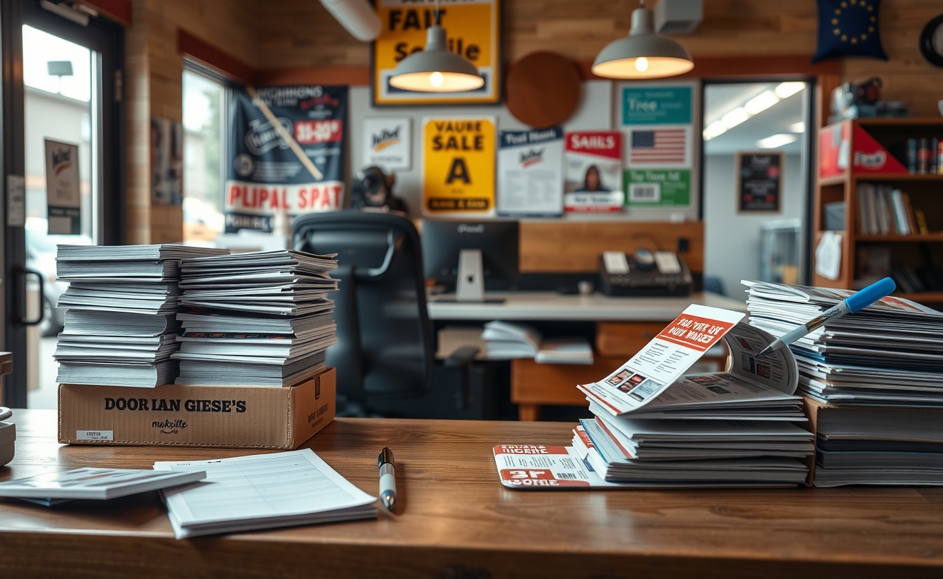 Preparation visual for Door Hangers or Flyers Guide