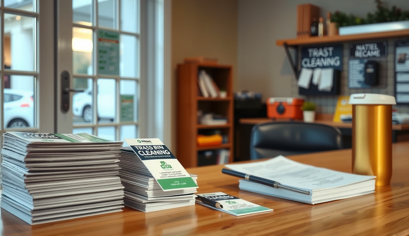 Preparation visual for Trash Bin Cleaning Door Hangers Guide