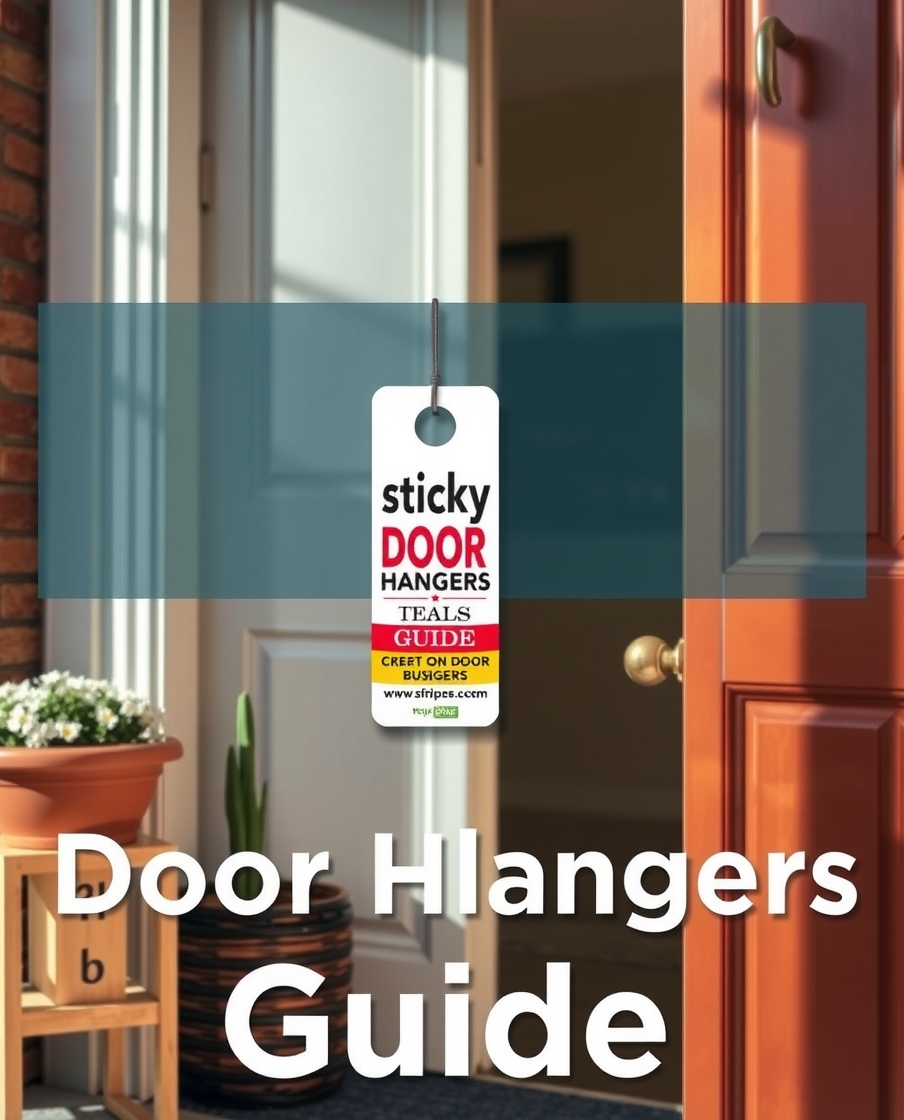 Preparation visual for Sticky Door Hangers Guide