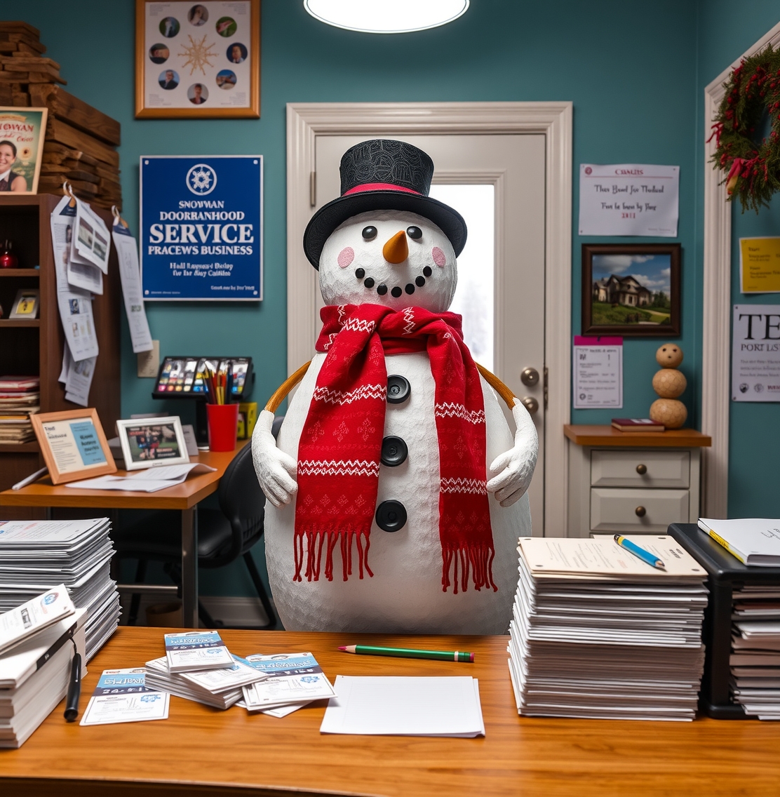 Preparation visual for Snowman Door Hangers Guide