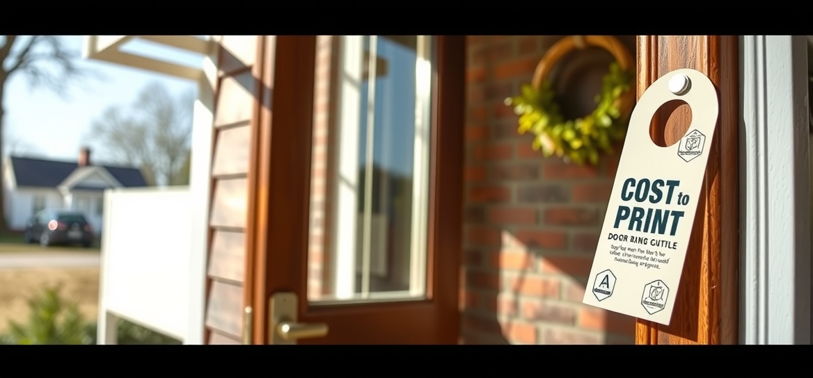 Preparation visual for Cost to Print Door Hangers