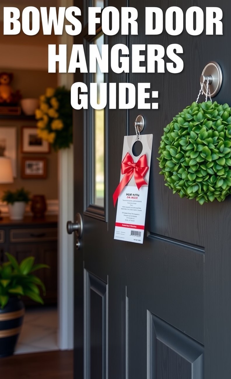 Checklist for Bows for Door Hangers Guide