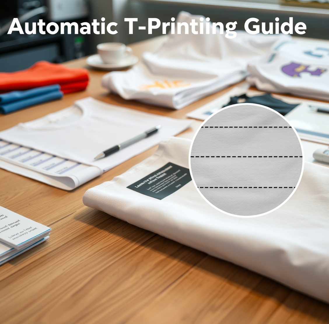 Preparation visual for Automatic Tshirt Printing Guide