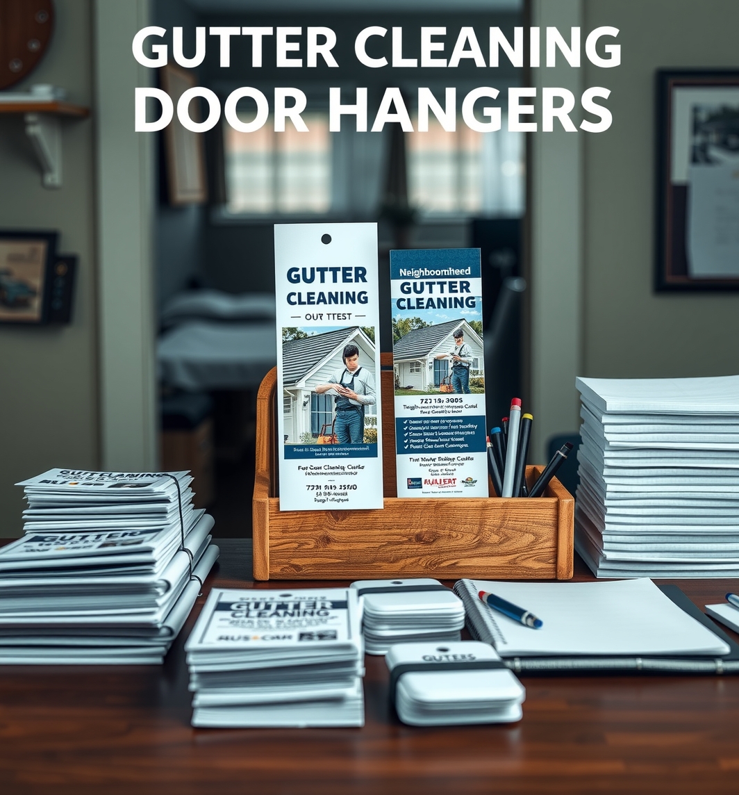 Quality check visual for Gutter Cleaning Door Hangers Guide